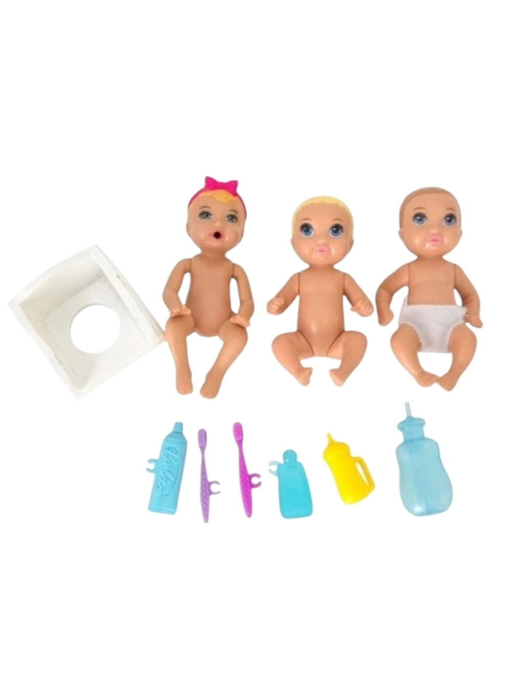 Barbie Skipper Babysitters Baby Dolls (Set of 3)- First Tooth‎ & Potty Training